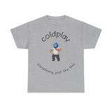 Coldplay Inspired Unisex Heavy Cotton Tee - Music Tee, Band T-Shirt, Concert Outfit, Music Lover Gift, Casual Wear