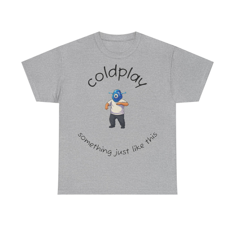 Coldplay Inspired Unisex Heavy Cotton Tee - Music Tee, Band T-Shirt, Concert Outfit, Music Lover Gift, Casual Wear