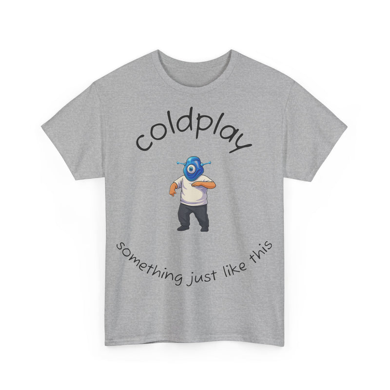 Coldplay Inspired Unisex Heavy Cotton Tee - Music Tee, Band T-Shirt, Concert Outfit, Music Lover Gift, Casual Wear