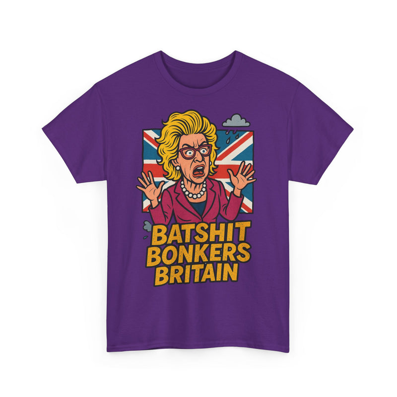 Batshit Bonkers Britain Tee, Funny Graphic Shirt, Unisex Cotton T-Shirt, Gift for Humor Lovers, Birthday and Party Wear