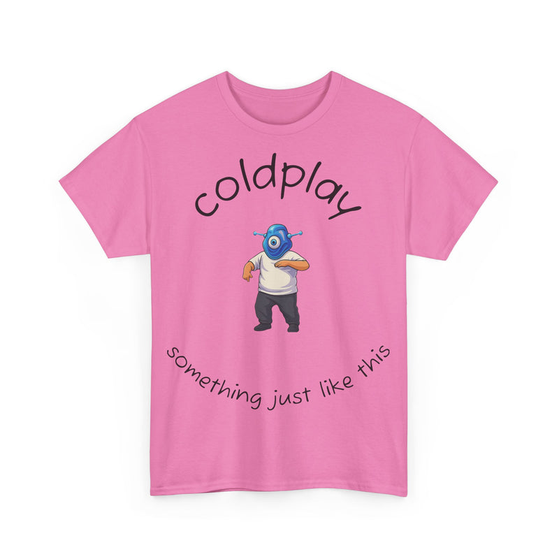 Coldplay Inspired Unisex Heavy Cotton Tee - Music Tee, Band T-Shirt, Concert Outfit, Music Lover Gift, Casual Wear