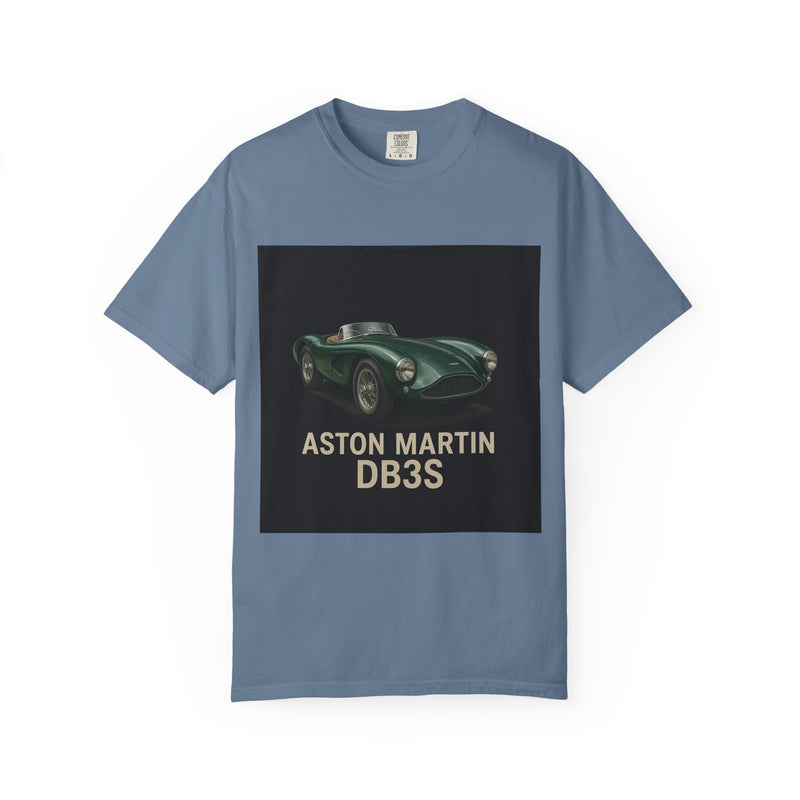 Aston Martin DB3S Unisex Garment-Dyed T-shirt, Car Enthusiast Tee, Vintage Auto Apparel, Perfect Gift for Him, Birthday or Christmas