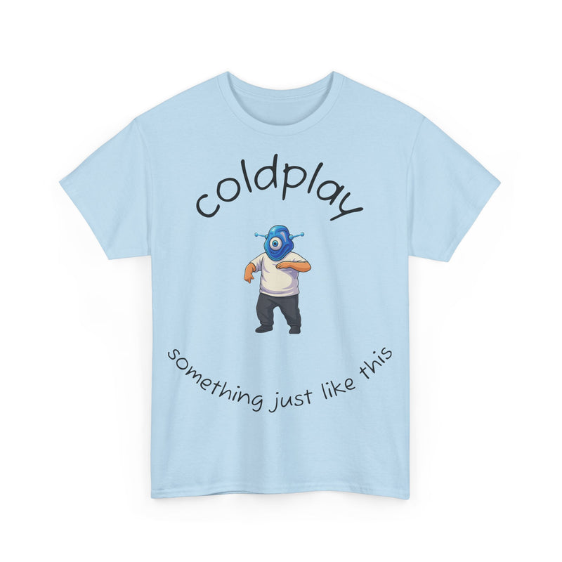 Coldplay Inspired Unisex Heavy Cotton Tee - Music Tee, Band T-Shirt, Concert Outfit, Music Lover Gift, Casual Wear