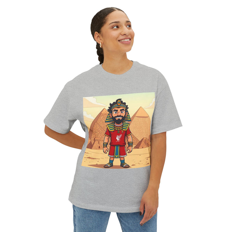 Vintage-Inspired Egyptian Graphic Tee for Adventurers, Unisex Boxy T-Shirt, Retro Travel T-Shirt, Festival Shirt, Gift for Gamers