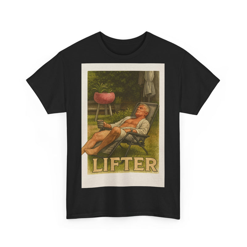 Relaxed Lifter Cotton Tee, Vintage Workout Tee, Unisex Gym Shirt, Casual Fitness Apparel, Gift for Fitness Enthusiasts
