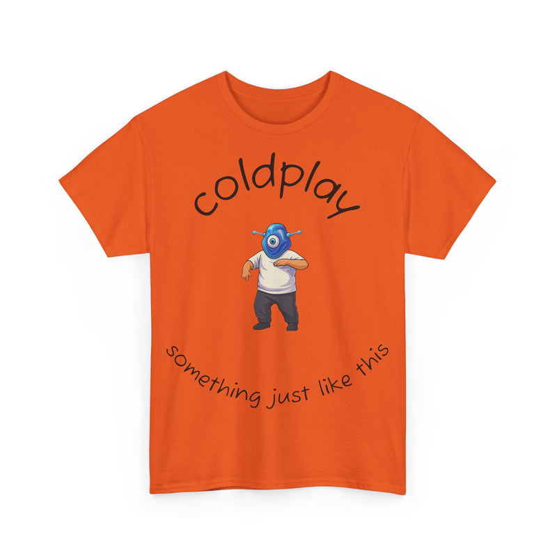 Coldplay Inspired Unisex Heavy Cotton Tee - Music Tee, Band T-Shirt, Concert Outfit, Music Lover Gift, Casual Wear