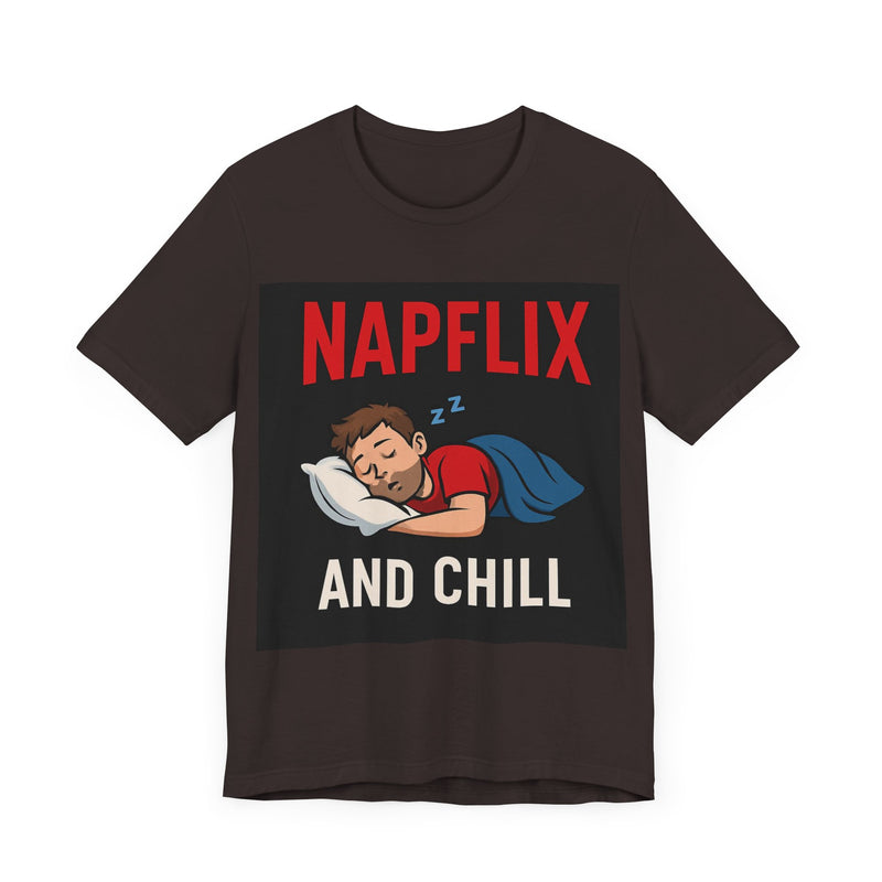 Napflix and Chill Unisex Jersey Tee, Comfortable Lounge T-Shirt, Gift for Nap Lovers, Cozy Sleep Shirt for Relaxation, Perfect for [...]
