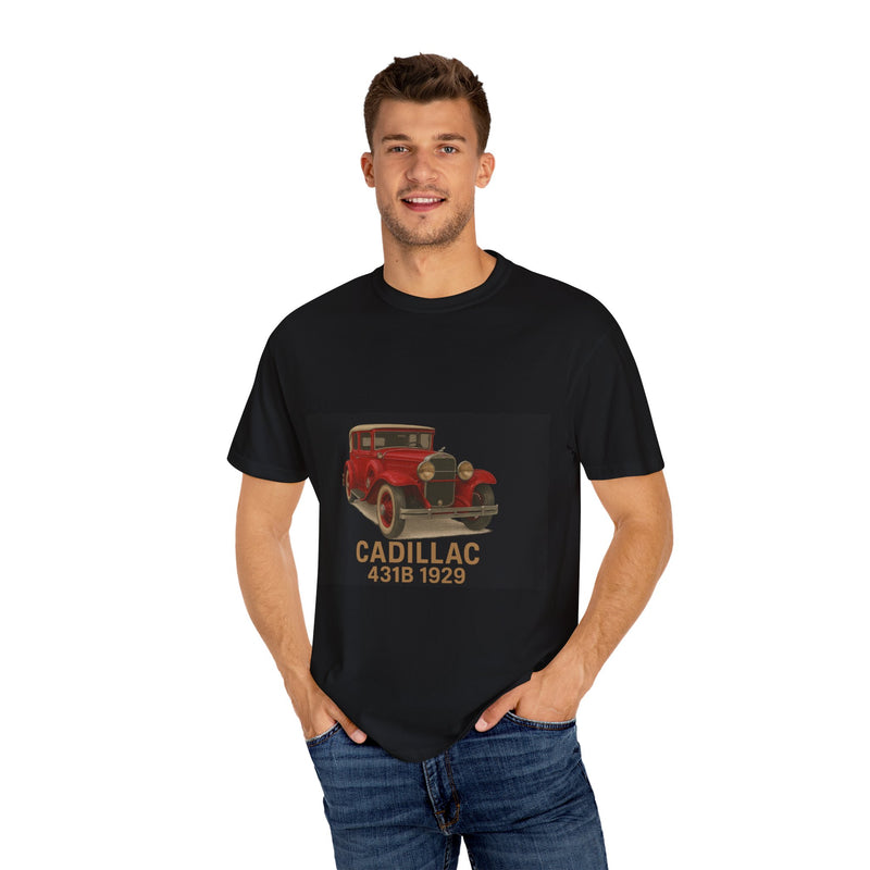 1929 Caddilac T-Shirt, Car Enthusiast Tee, 1929 Cadillac Shirt, Gift for Him, Classic Auto Fashion, Unisex Garment-Dyed Top