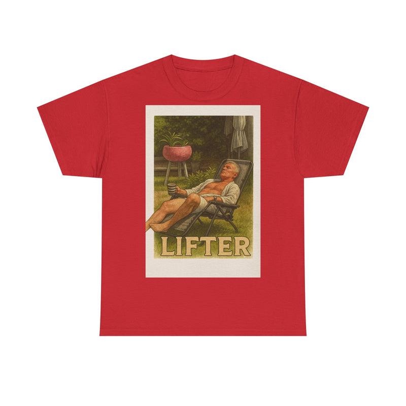 Relaxed Lifter Cotton Tee, Vintage Workout Tee, Unisex Gym Shirt, Casual Fitness Apparel, Gift for Fitness Enthusiasts