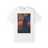 Real Men Wear Crocs T-Shirt, Unisex Casual Tee for Men, Perfect Gift for Dads, Birthdays, and Casual Outings