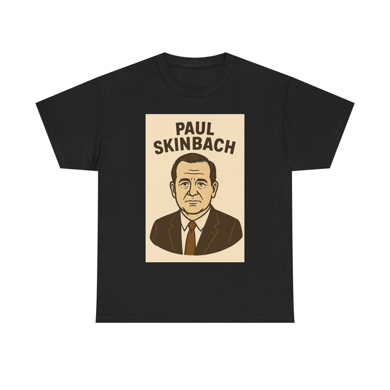 Retro Graphic Tee - Paul Skinbach, Vintage Style Shirt, Casual Wear, Gift for Him, Unisex Cotton T-Shirt