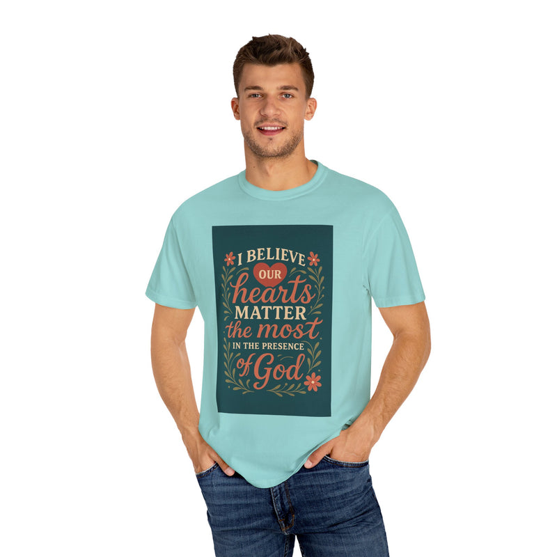 Inspirational god Unisex T-Shirt – Faith, Heartfelt Message, Eco-Friendly, Gift for Religious Occasions, Spiritual Wear, Casual Comfort