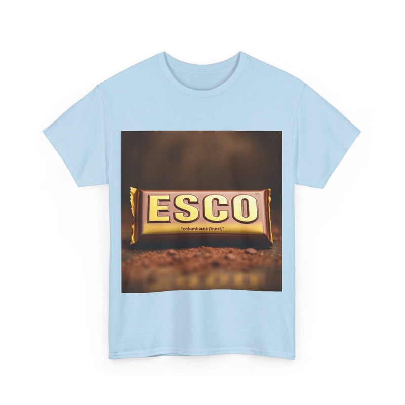 Unisex Cotton Tee with ESCO Design, Casual Graphic Tee, Streetwear Style, Gift for Food Lovers, Ideal for Parties and Celebrations