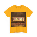 Unisex Cotton Tee with ESCO Design, Casual Graphic Tee, Streetwear Style, Gift for Food Lovers, Ideal for Parties and Celebrations