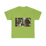 Unisex Heavy Cotton Tee - Playful Nostalgia Shirt, Casual Wear, Gift for Friends, Movie Night, Unique Graphic Tee