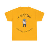 Coldplay Inspired Unisex Heavy Cotton Tee - Music Tee, Band T-Shirt, Concert Outfit, Music Lover Gift, Casual Wear