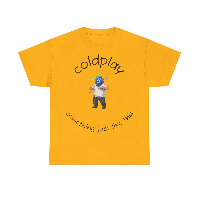 Coldplay Inspired Unisex Heavy Cotton Tee - Music Tee, Band T-Shirt, Concert Outfit, Music Lover Gift, Casual Wear