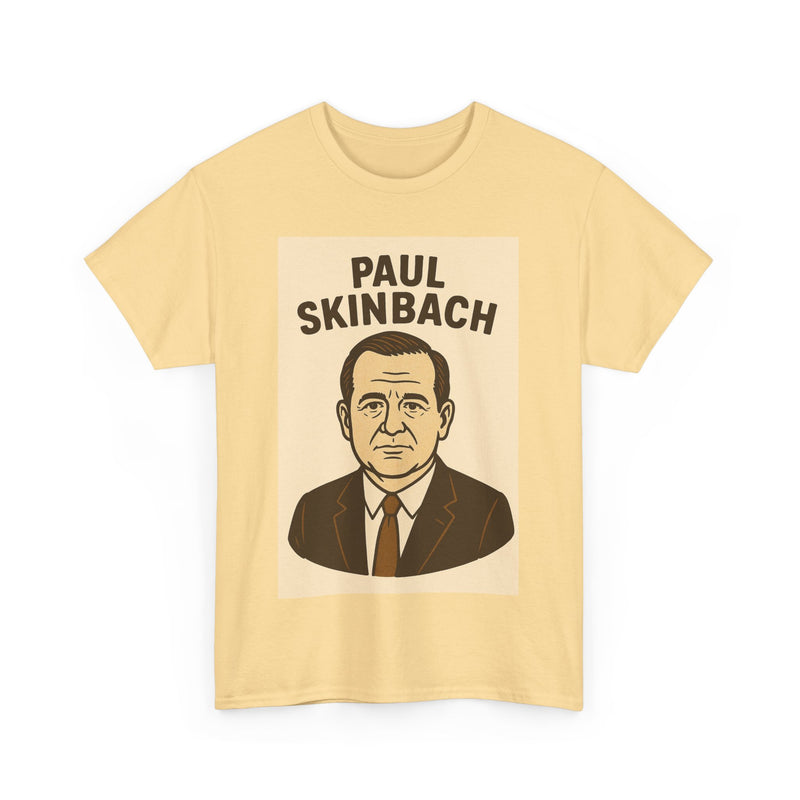 Retro Graphic Tee - Paul Skinbach, Vintage Style Shirt, Casual Wear, Gift for Him, Unisex Cotton T-Shirt