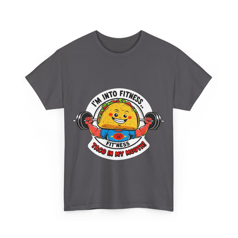 Fitness Taco Tee - Fun Unisex Cotton Shirt, Gym Apparel, Foodie Gift, Workout Fashion, Fitness Humor