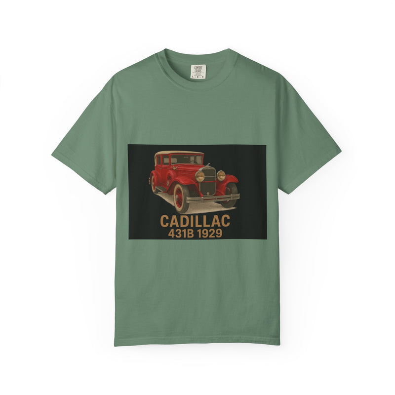 1929 Caddilac T-Shirt, Car Enthusiast Tee, 1929 Cadillac Shirt, Gift for Him, Classic Auto Fashion, Unisex Garment-Dyed Top