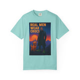 Real Men Wear Crocs T-Shirt, Unisex Casual Tee for Men, Perfect Gift for Dads, Birthdays, and Casual Outings