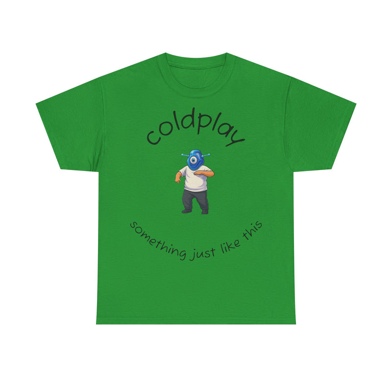 Coldplay Inspired Unisex Heavy Cotton Tee - Music Tee, Band T-Shirt, Concert Outfit, Music Lover Gift, Casual Wear