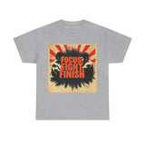 Focus Fight Finish Tee - Motivational T-Shirt, Fitness Shirt, Gym Apparel, Unisex Casual Wear, Gift for Athletes