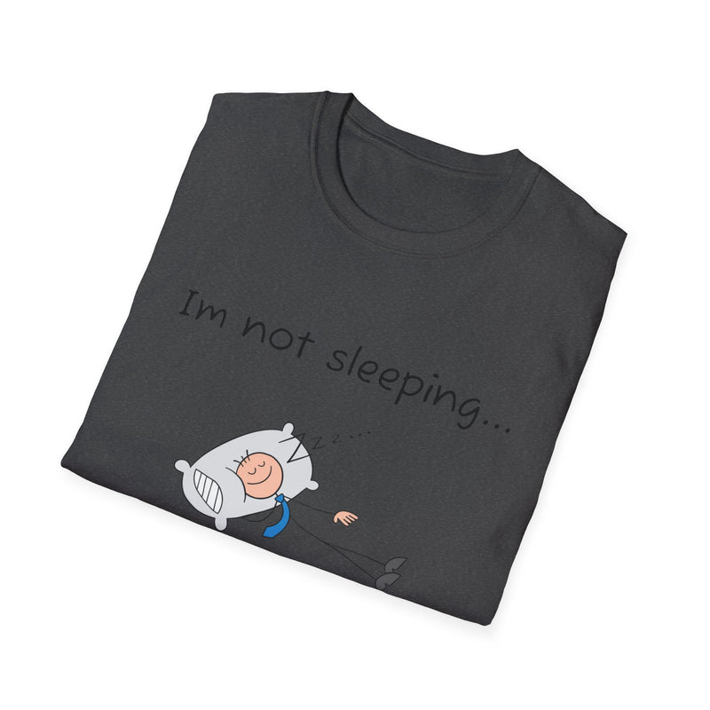 Funny Battery Saving Mode T-Shirt, Unisex Humor Tee, Gift for Friends, Sleepy Shirt, Casual Wear, Unique Graphic Tee