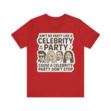 Celebrity Party Unisex Tee – Perfect for Parties, Concerts, Birthdays, Gift for Music Lovers, Trendy Graphic Shirt
