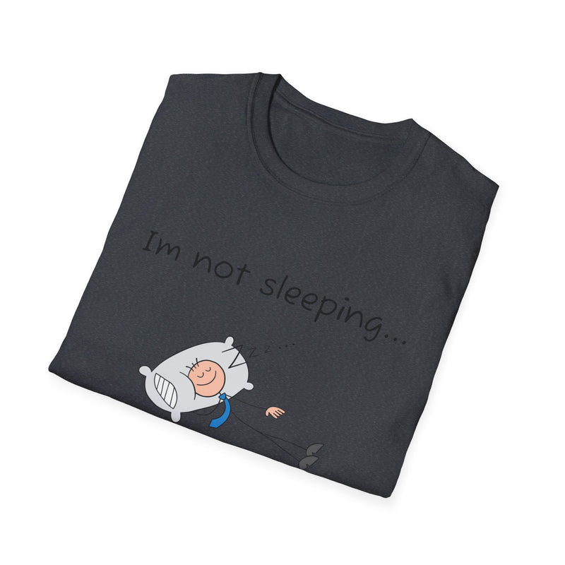 Funny Battery Saving Mode T-Shirt, Unisex Humor Tee, Gift for Friends, Sleepy Shirt, Casual Wear, Unique Graphic Tee