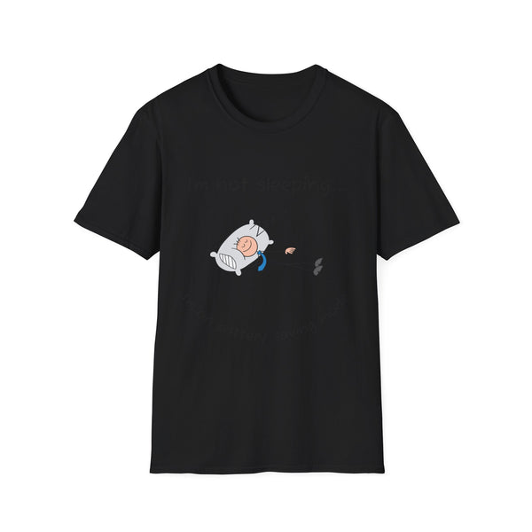 Funny Battery Saving Mode T-Shirt, Unisex Humor Tee, Gift for Friends, Sleepy Shirt, Casual Wear, Unique Graphic Tee