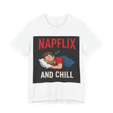 Napflix and Chill Unisex Jersey Tee, Comfortable Lounge T-Shirt, Gift for Nap Lovers, Cozy Sleep Shirt for Relaxation, Perfect for [...]
