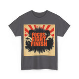Focus Fight Finish Tee - Motivational T-Shirt, Fitness Shirt, Gym Apparel, Unisex Casual Wear, Gift for Athletes