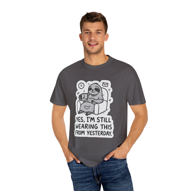 Comfy Sloth T-Shirt - Funny Graphic Tee, Unisex Apparel for Relaxation, Perfect for Lazy Days, Gift for College Students, Outfit Repeater