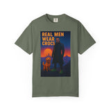 Real Men Wear Crocs T-Shirt, Unisex Casual Tee for Men, Perfect Gift for Dads, Birthdays, and Casual Outings
