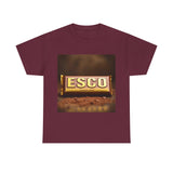 Unisex Cotton Tee with ESCO Design, Casual Graphic Tee, Streetwear Style, Gift for Food Lovers, Ideal for Parties and Celebrations