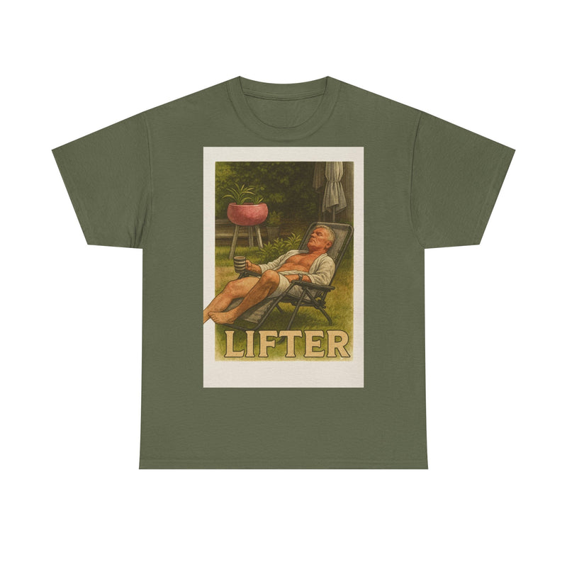Relaxed Lifter Cotton Tee, Vintage Workout Tee, Unisex Gym Shirt, Casual Fitness Apparel, Gift for Fitness Enthusiasts