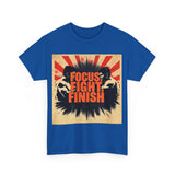 Focus Fight Finish Tee - Motivational T-Shirt, Fitness Shirt, Gym Apparel, Unisex Casual Wear, Gift for Athletes