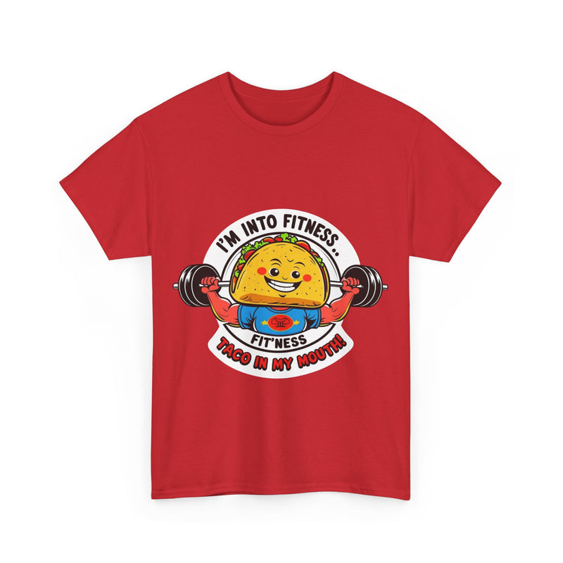 Fitness Taco Tee - Fun Unisex Cotton Shirt, Gym Apparel, Foodie Gift, Workout Fashion, Fitness Humor