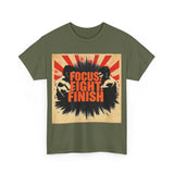 Focus Fight Finish Tee - Motivational T-Shirt, Fitness Shirt, Gym Apparel, Unisex Casual Wear, Gift for Athletes
