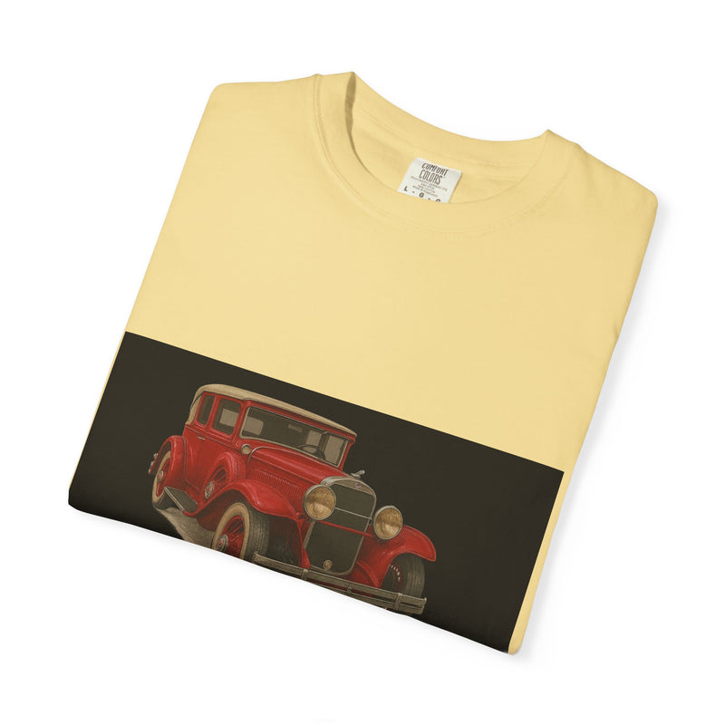 1929 Caddilac T-Shirt, Car Enthusiast Tee, 1929 Cadillac Shirt, Gift for Him, Classic Auto Fashion, Unisex Garment-Dyed Top