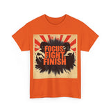 Focus Fight Finish Tee - Motivational T-Shirt, Fitness Shirt, Gym Apparel, Unisex Casual Wear, Gift for Athletes
