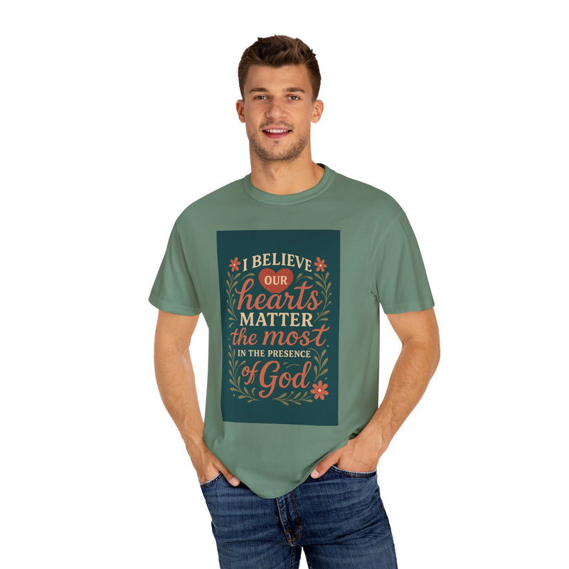 Inspirational god Unisex T-Shirt – Faith, Heartfelt Message, Eco-Friendly, Gift for Religious Occasions, Spiritual Wear, Casual Comfort