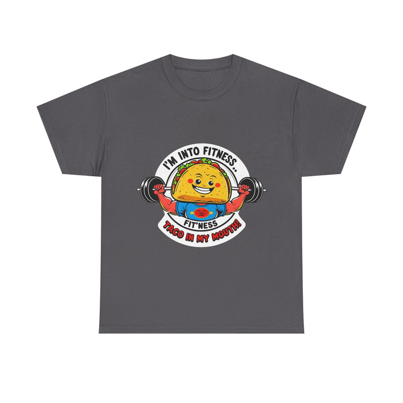 Fitness Taco Tee - Fun Unisex Cotton Shirt, Gym Apparel, Foodie Gift, Workout Fashion, Fitness Humor