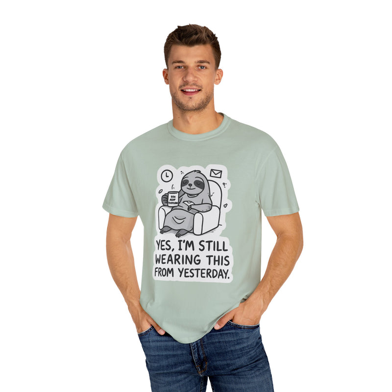 Comfy Sloth T-Shirt - Funny Graphic Tee, Unisex Apparel for Relaxation, Perfect for Lazy Days, Gift for College Students, Outfit Repeater