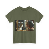 Unisex Heavy Cotton Tee - Playful Nostalgia Shirt, Casual Wear, Gift for Friends, Movie Night, Unique Graphic Tee