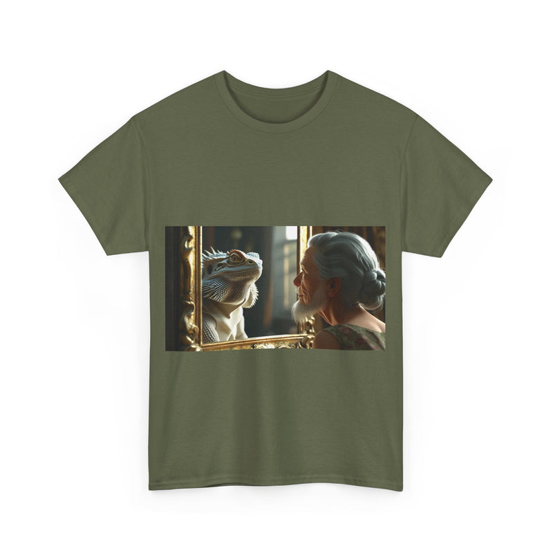 Unisex Heavy Cotton Tee - Playful Nostalgia Shirt, Casual Wear, Gift for Friends, Movie Night, Unique Graphic Tee