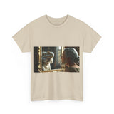 Unisex Heavy Cotton Tee - Playful Nostalgia Shirt, Casual Wear, Gift for Friends, Movie Night, Unique Graphic Tee