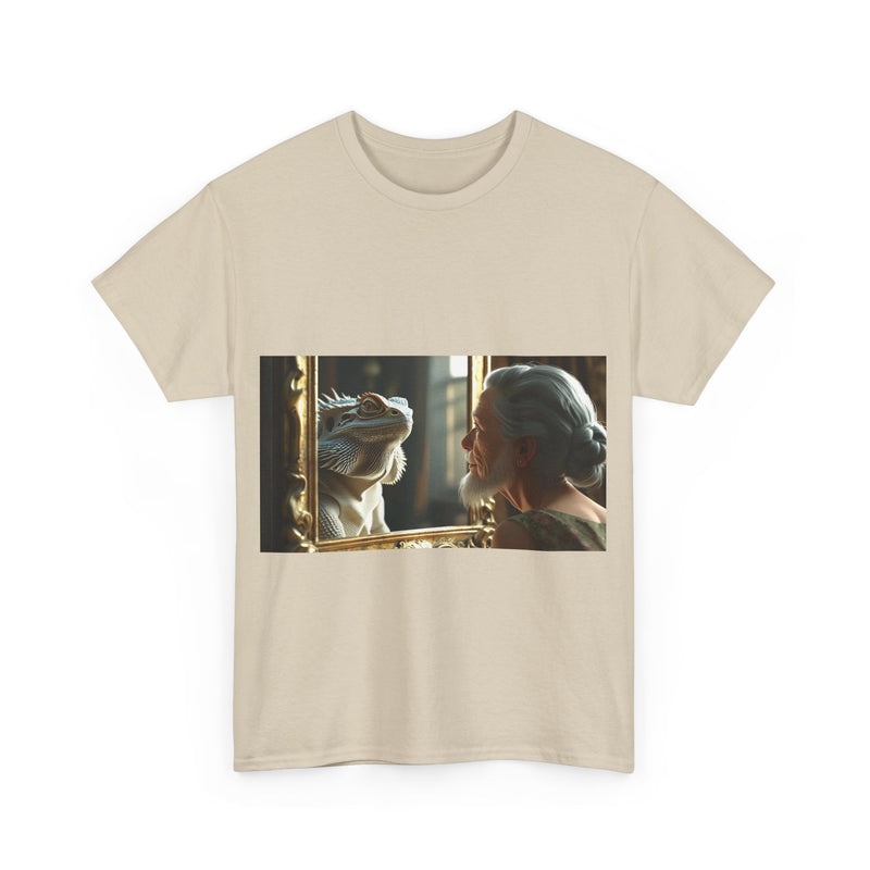 Unisex Heavy Cotton Tee - Playful Nostalgia Shirt, Casual Wear, Gift for Friends, Movie Night, Unique Graphic Tee