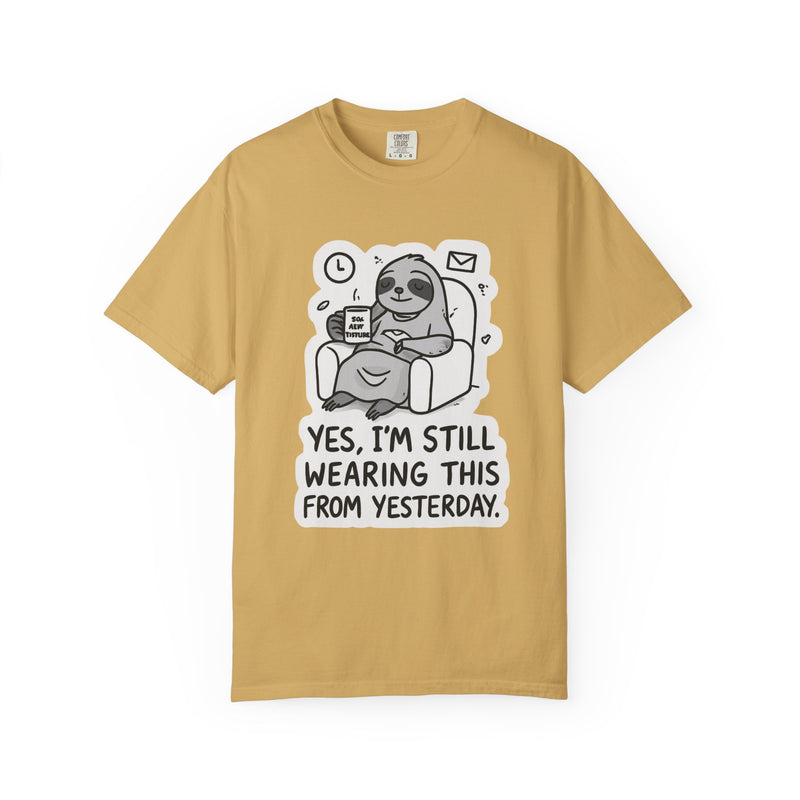 Comfy Sloth T-Shirt - Funny Graphic Tee, Unisex Apparel for Relaxation, Perfect for Lazy Days, Gift for College Students, Outfit Repeater